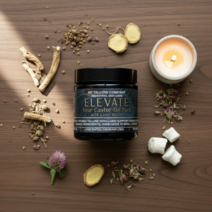 Elevate jar with candlelight and warm minimal setting